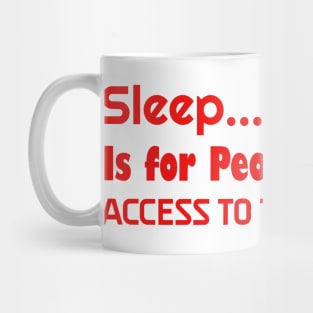 typhography (Sleep is for people without access to the internet Mug